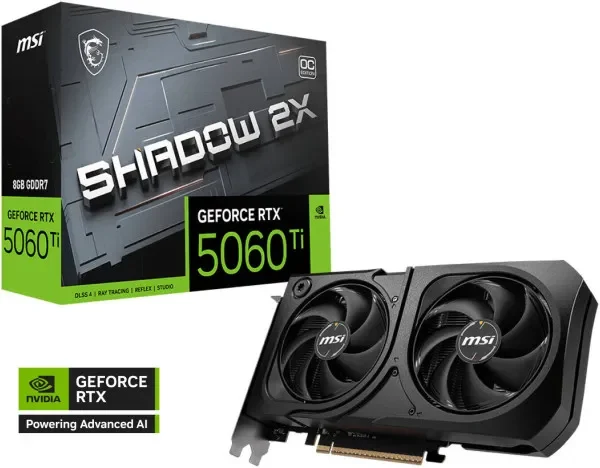 VGA MSI RTX 5060 Shadow 2X  8GB OC