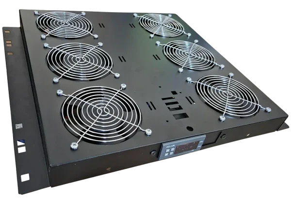 Ventilator panel sa 6 ventilatora sa digitalnim kontrolerom Mirsan MR.FAN6DT.01 Crni